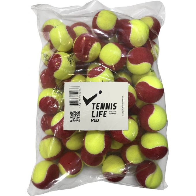 Детские мячи для тенниса DUNLOP TENNIS LIFE красно-желтые TL-RED Детские мячи для тенниса DUNLOP TENNIS LIFE красно-желтые TL-RED