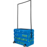 Корзина DUNLOP TENNIS LIFE 80 мячей с колесами синяя TL80BLUE