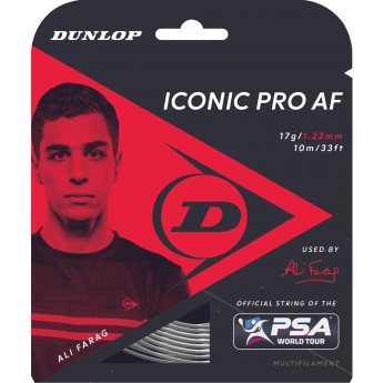 Струна для ракетки DUNLOP ICONIC PRO AF 17G BLACK 10 метров